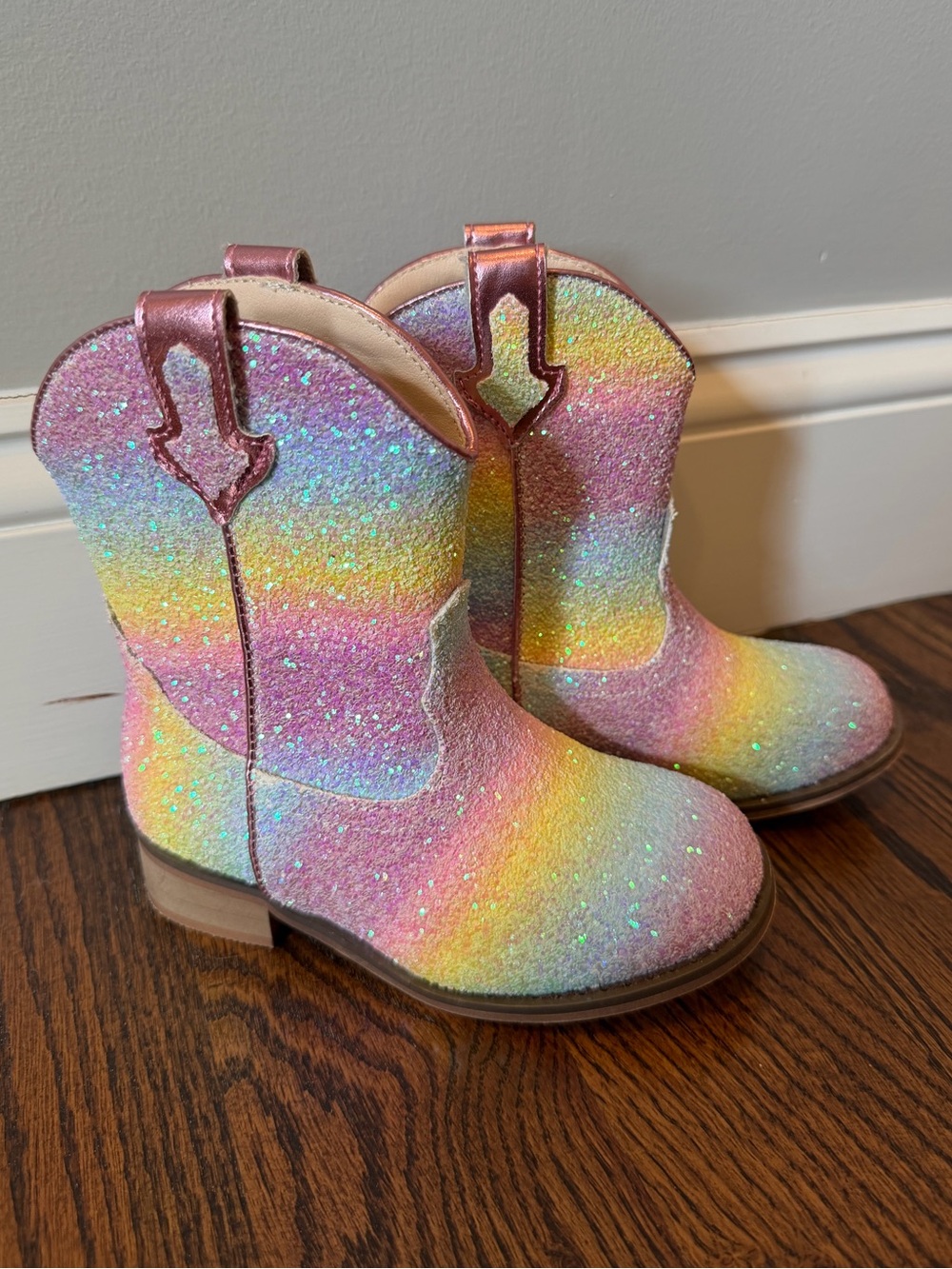 Like new! Toddler girls rainbow cowgirl boots!